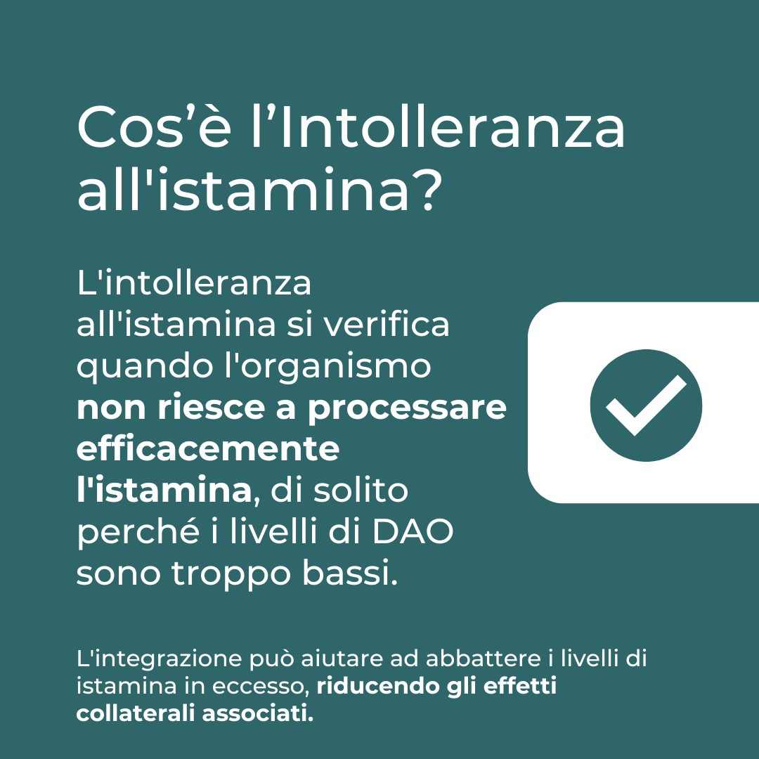 intolleranza all'istamina