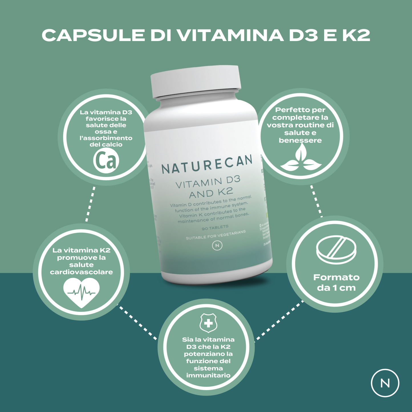 benefici vitamina d3 e k2
