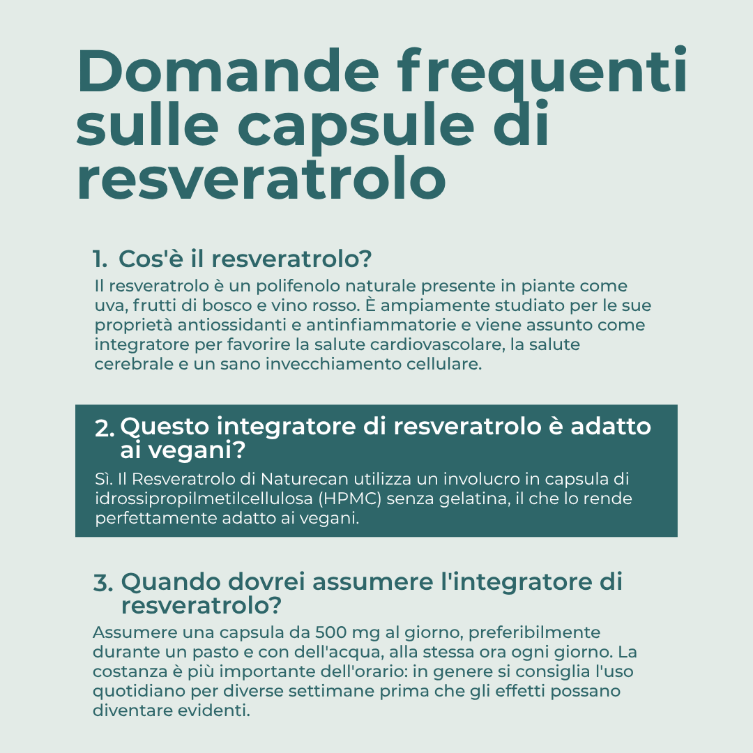 resveratrolo domande