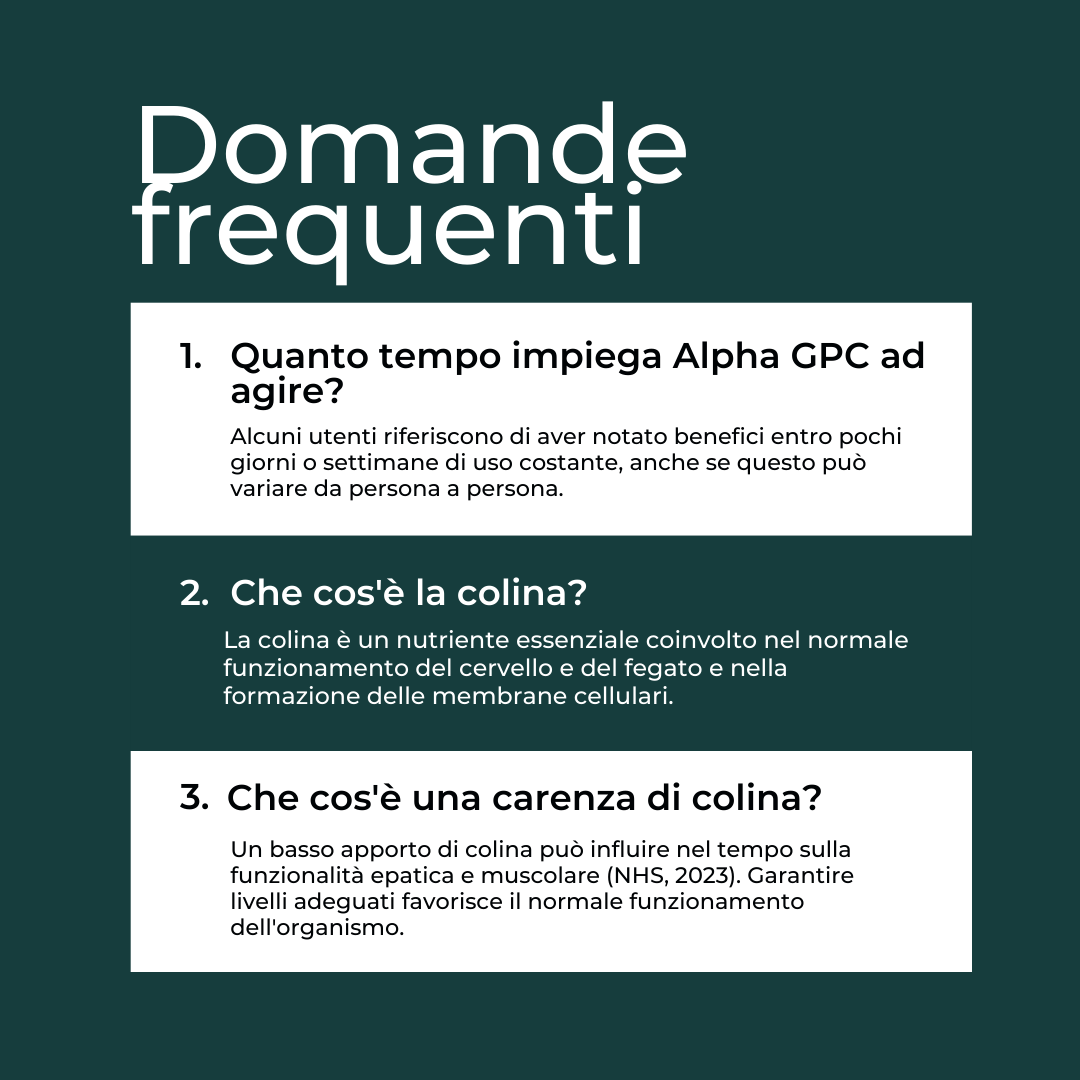 Alfa GPC capsule migliore