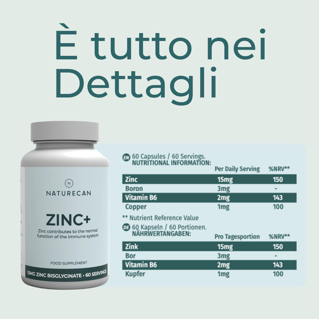 zinco ingredienti