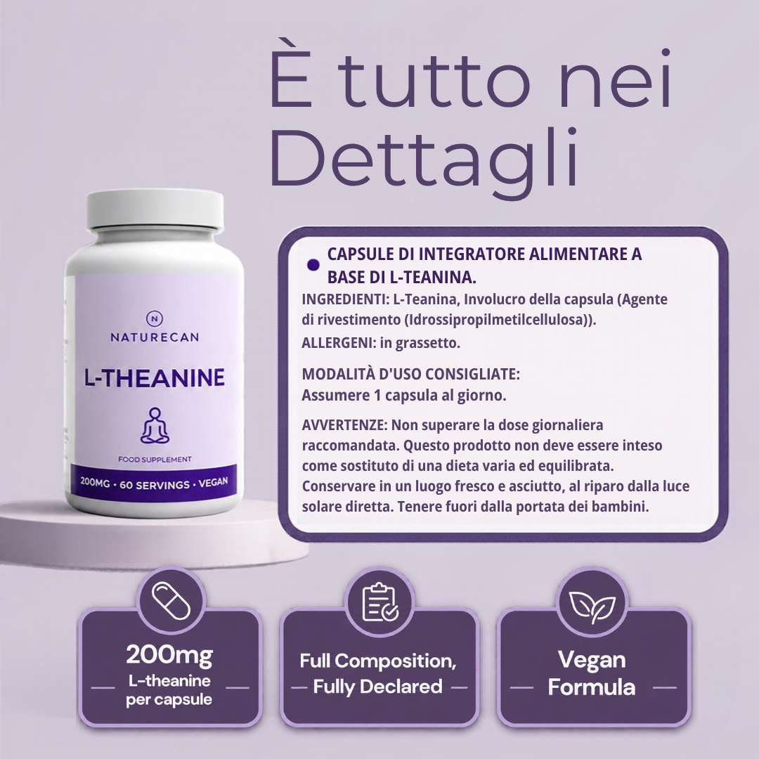 Capsule di L-teanina ingredienti