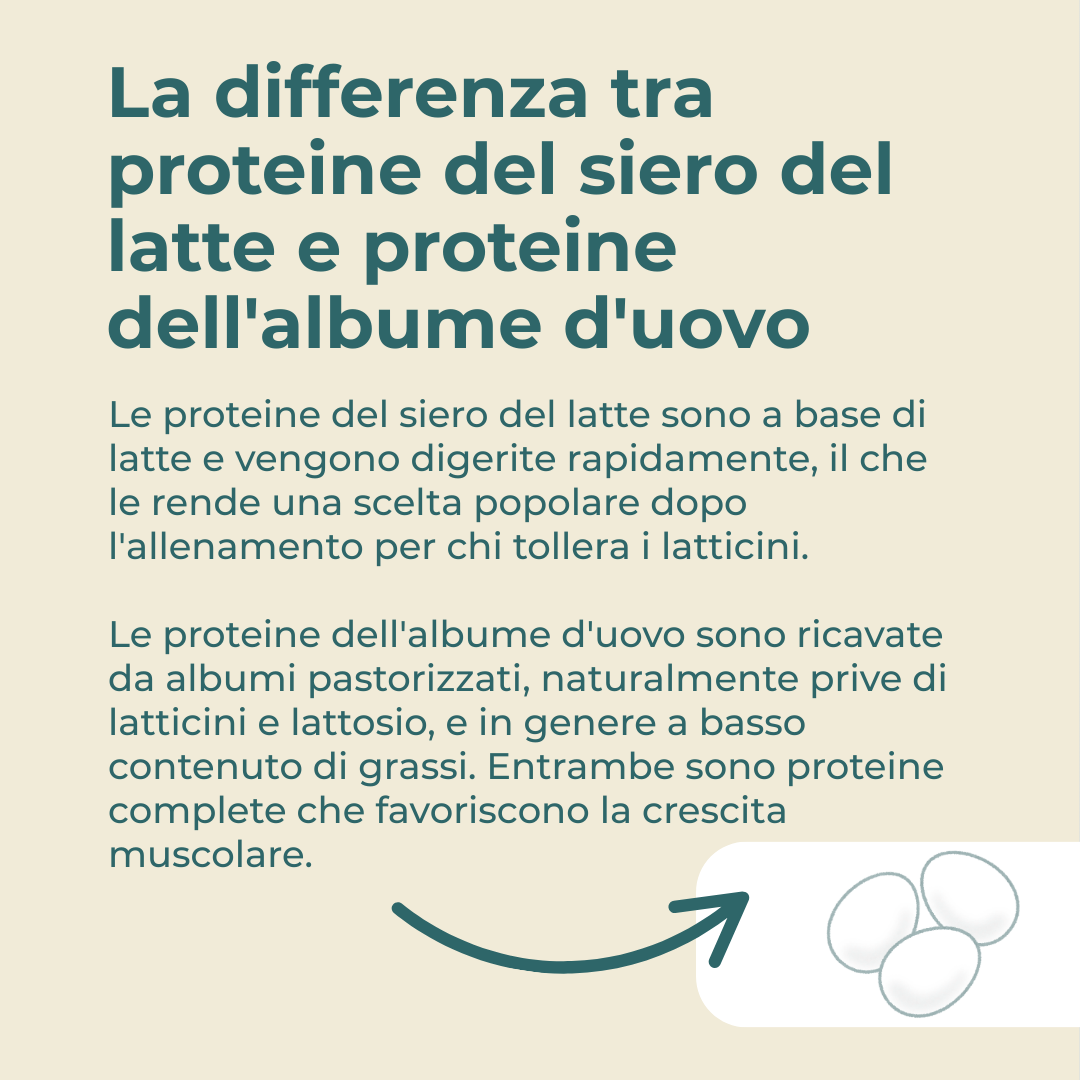 proteine senza lattosio