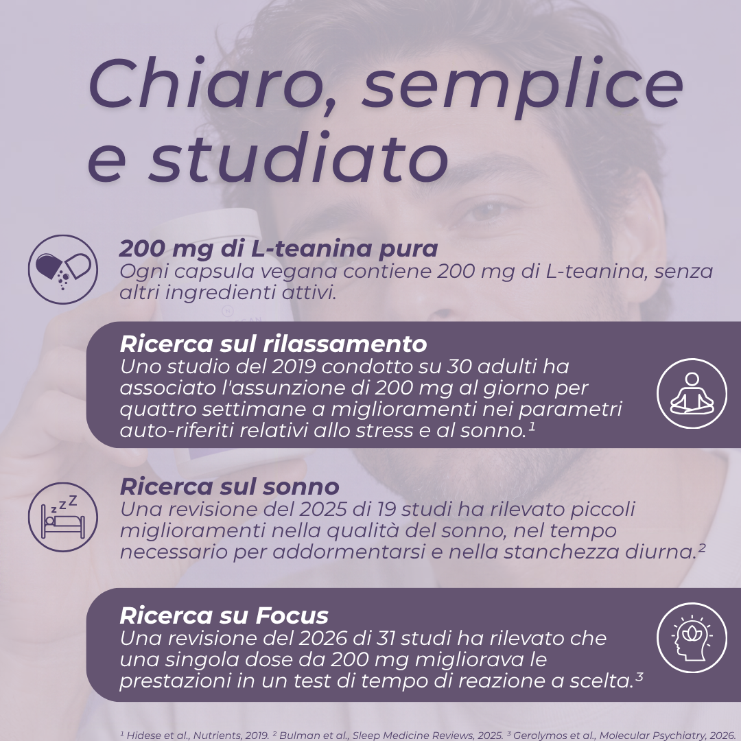 Capsule di L-teanina studi