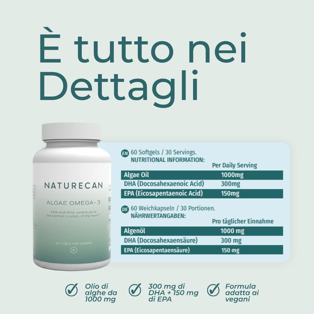 Omega-3 Vegano 60 capsule ingredienti