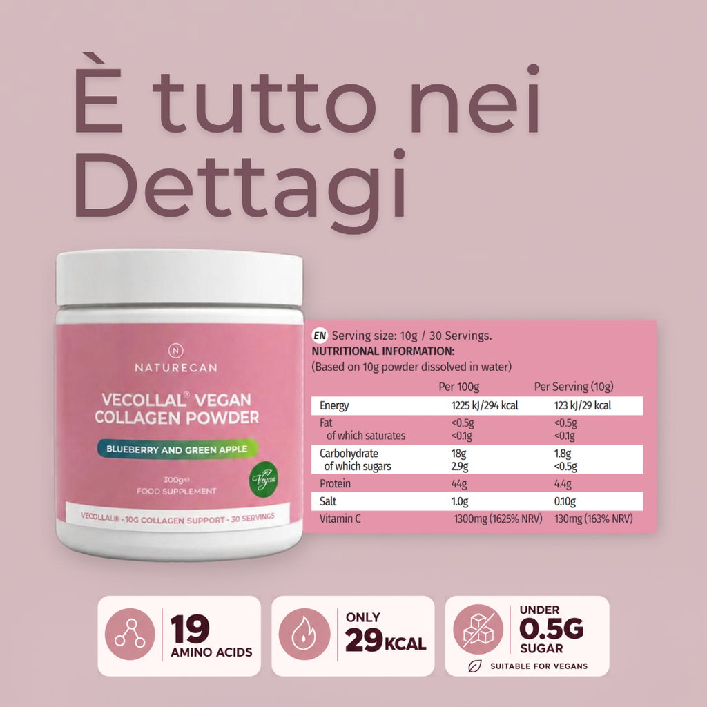 Collagene Vegano VeCollal® INGREDIENTI