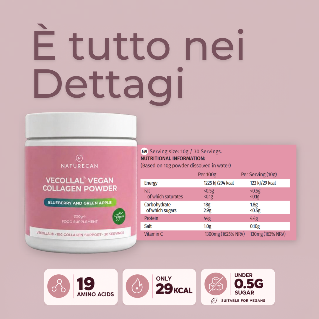 Collagene Vegano VeCollal® INGREDIENTI