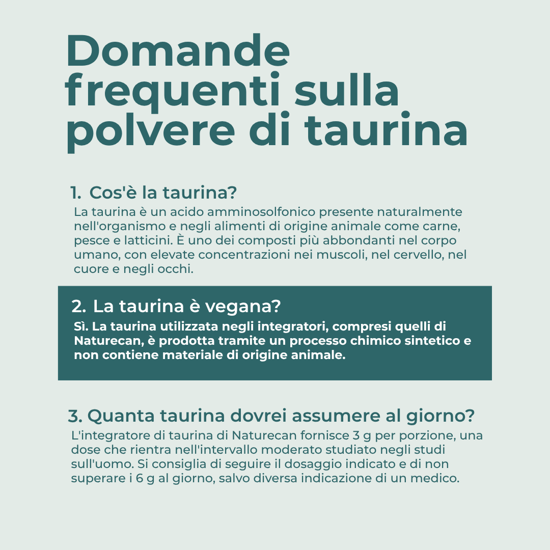 domande taurina integratore