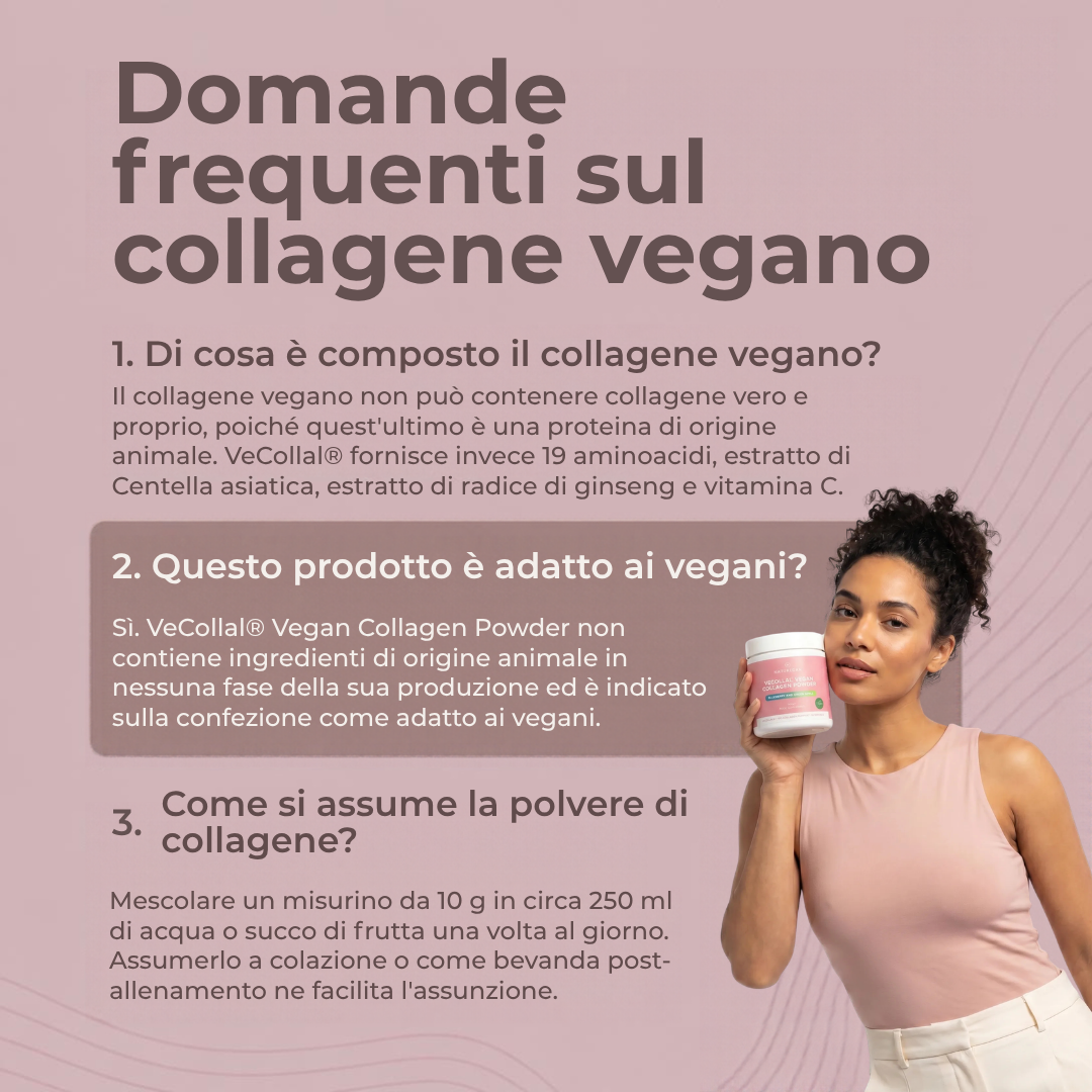 Collagene Vegano VeCollal® domande frequenti