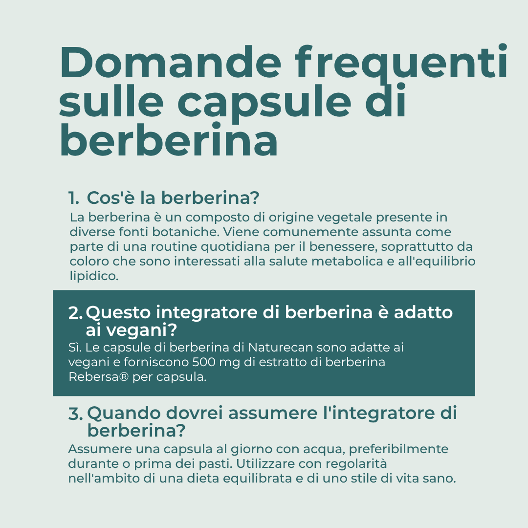 Berberina dose al giorno