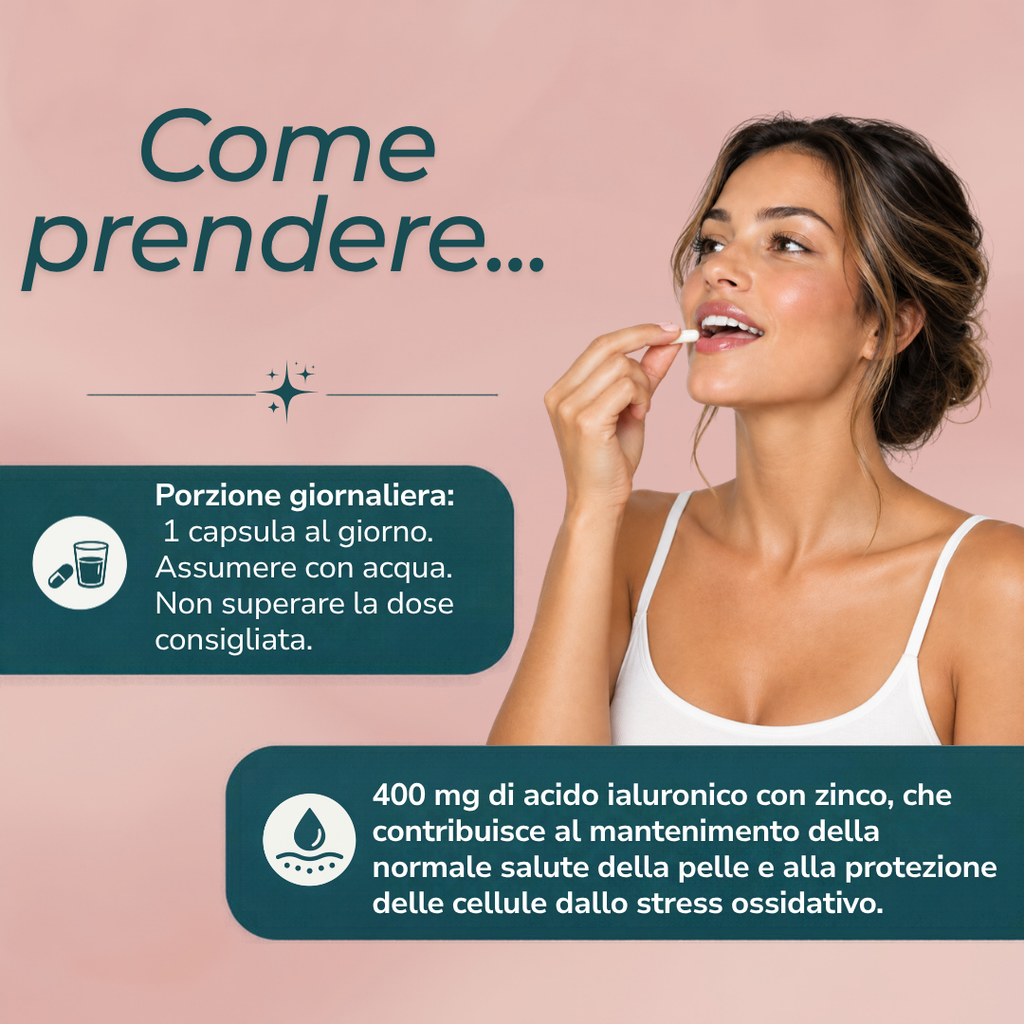 Capsule di Acido Ialuronico dose giornaliera