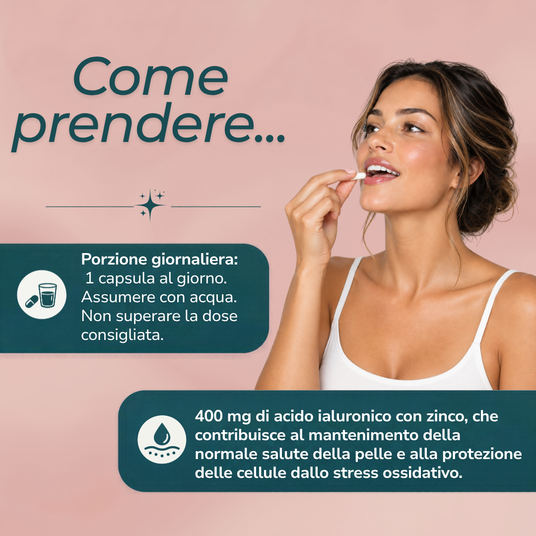Capsule di Acido Ialuronico dose giornaliera