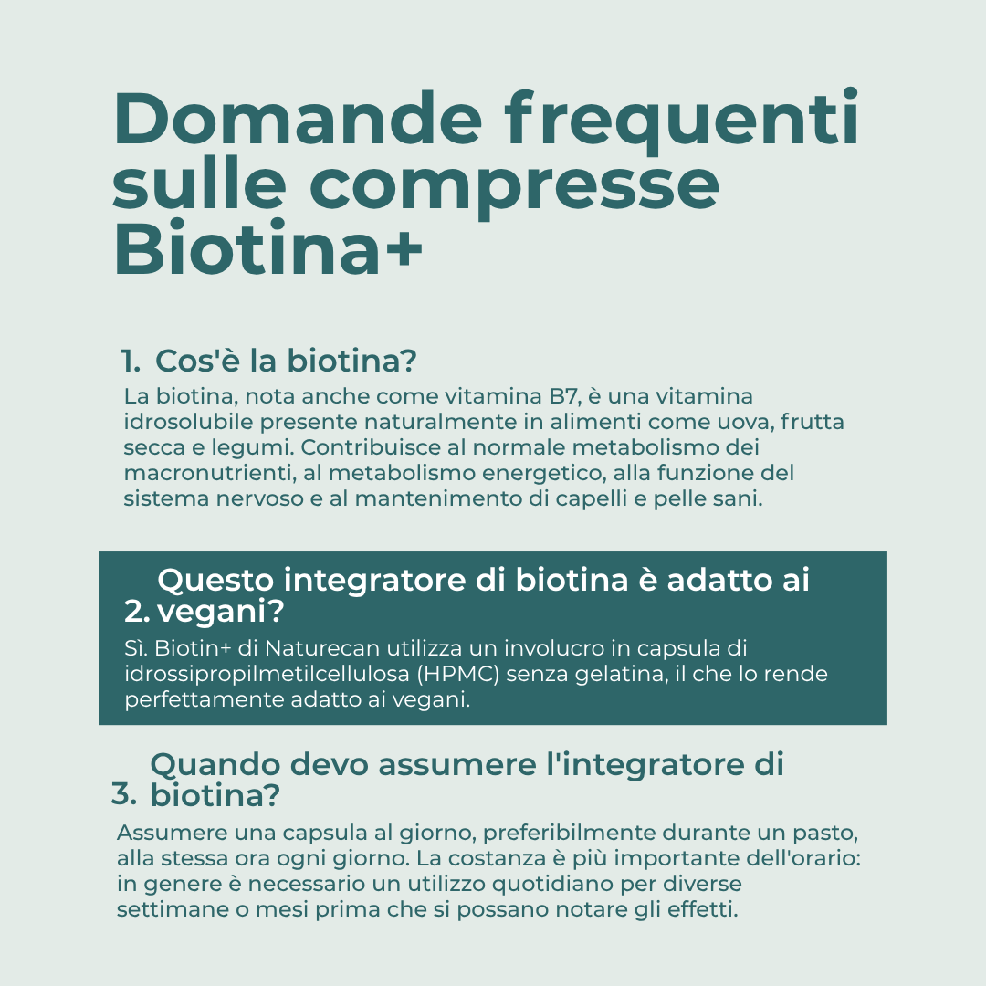Biotina domande frequenti