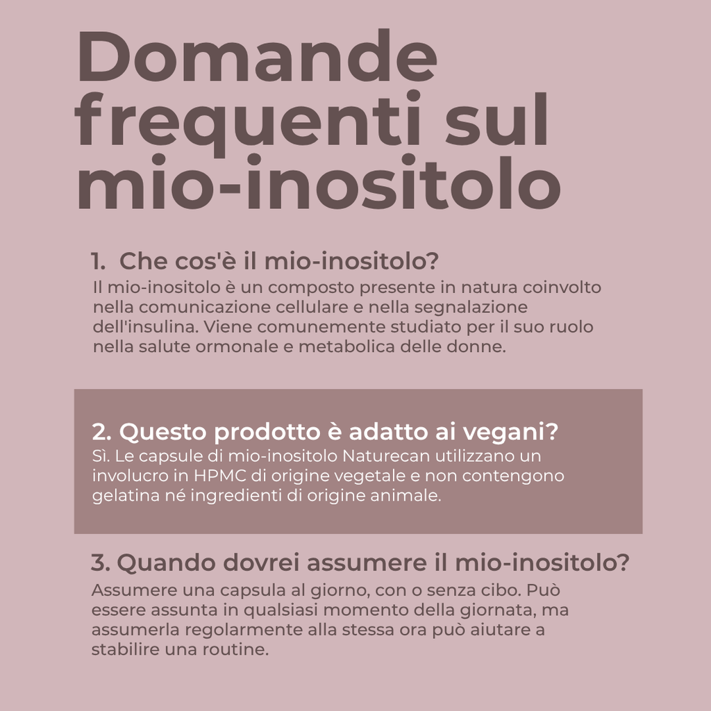 inositolo benefici ciclo