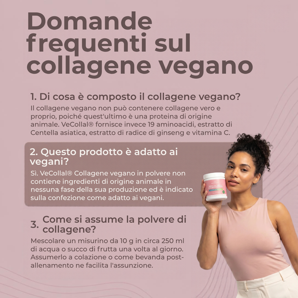 Collagene Vegano VeCollal® domande frequenti