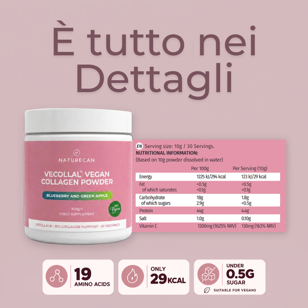 Collagene Vegano VeCollal® ingredienti