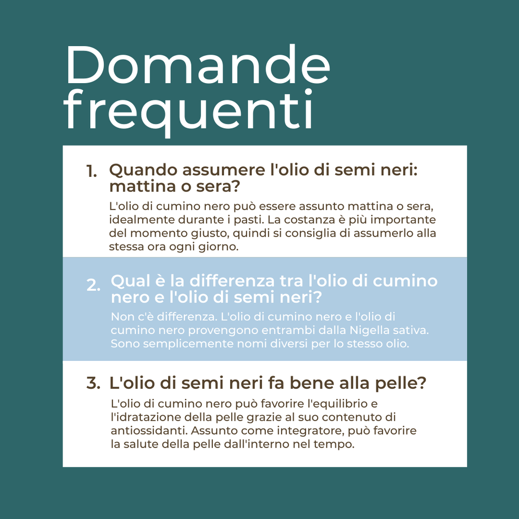 Olio di cumino nero in capsule benefici