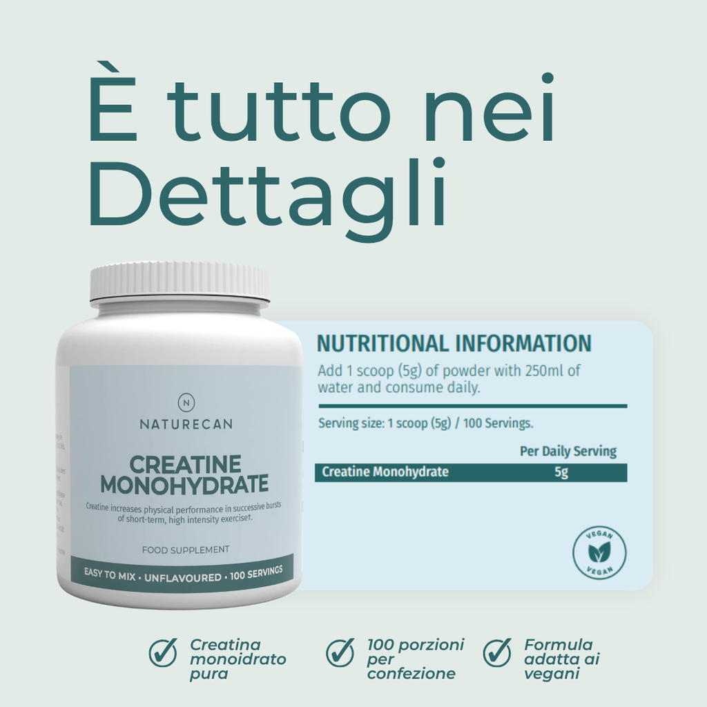 Creatina Monoidrato ingredienti