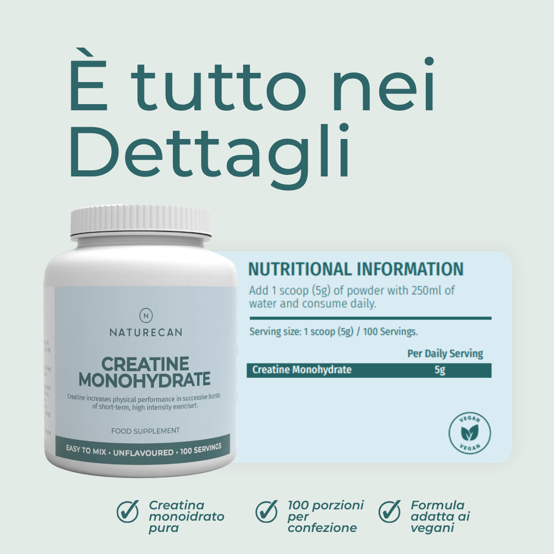 Creatina Monoidrato ingredienti