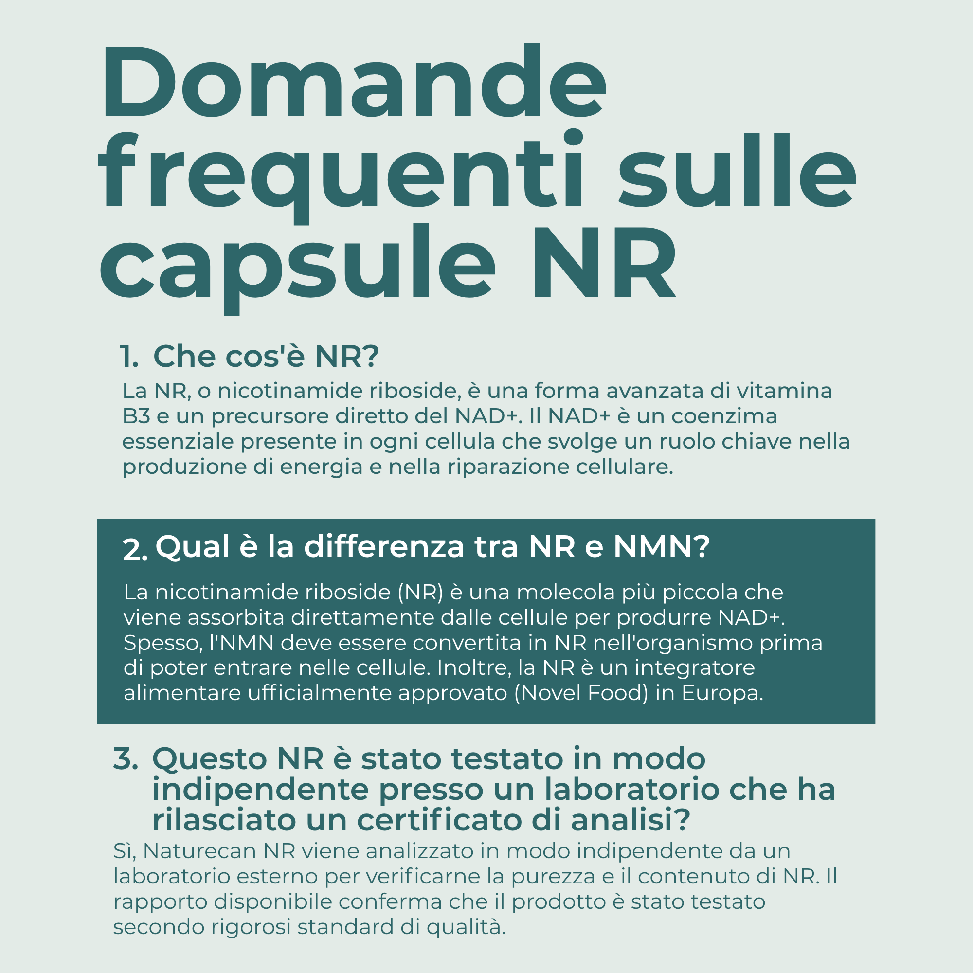 domande frequenti NR capsule