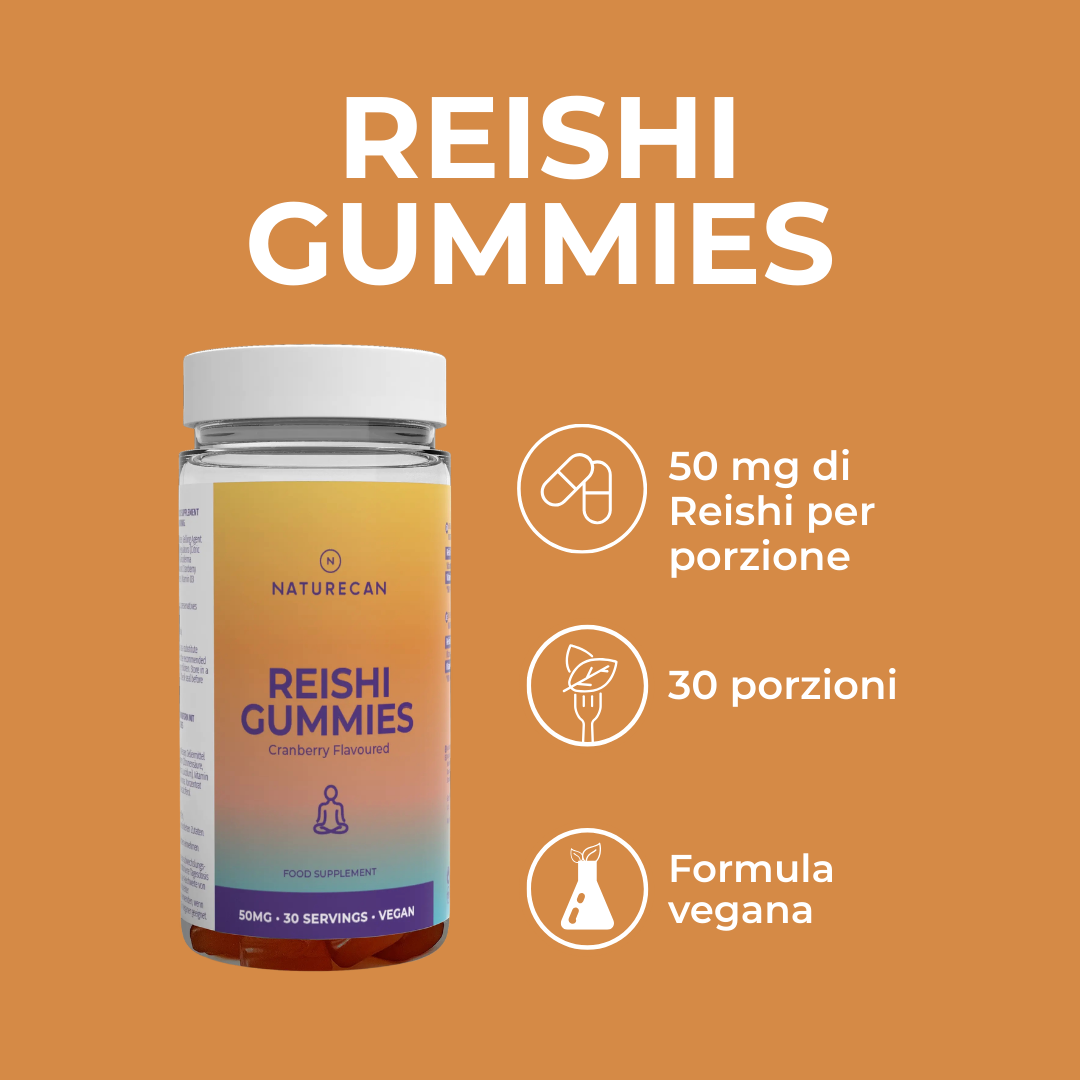 Caramelle ai funghi Reishi benefici