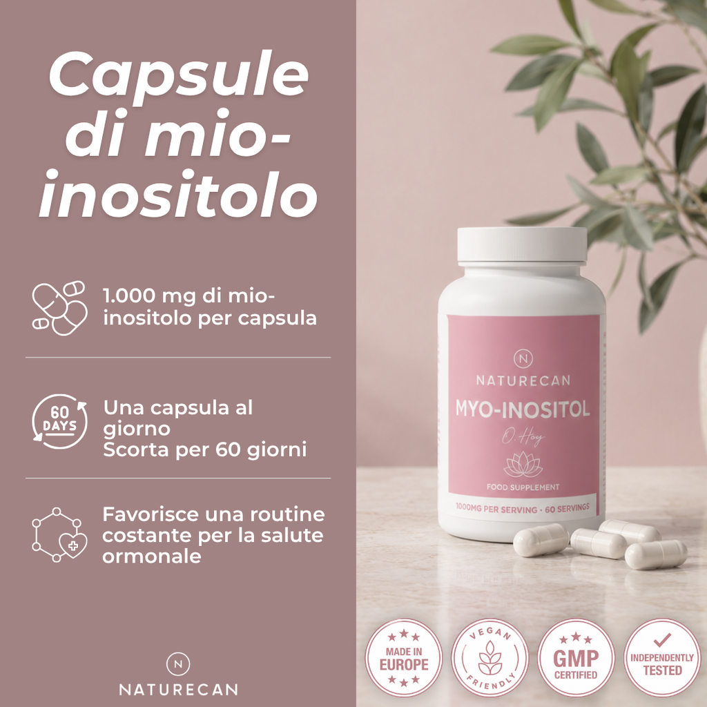 Capsule di Mio-Inositolo benefici