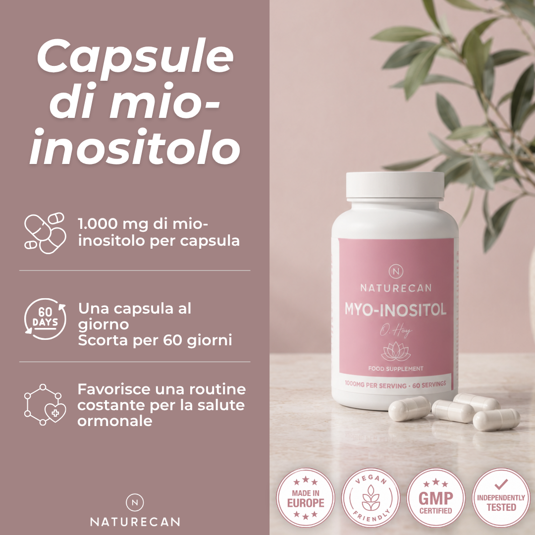 Capsule di Mio-Inositolo benefici
