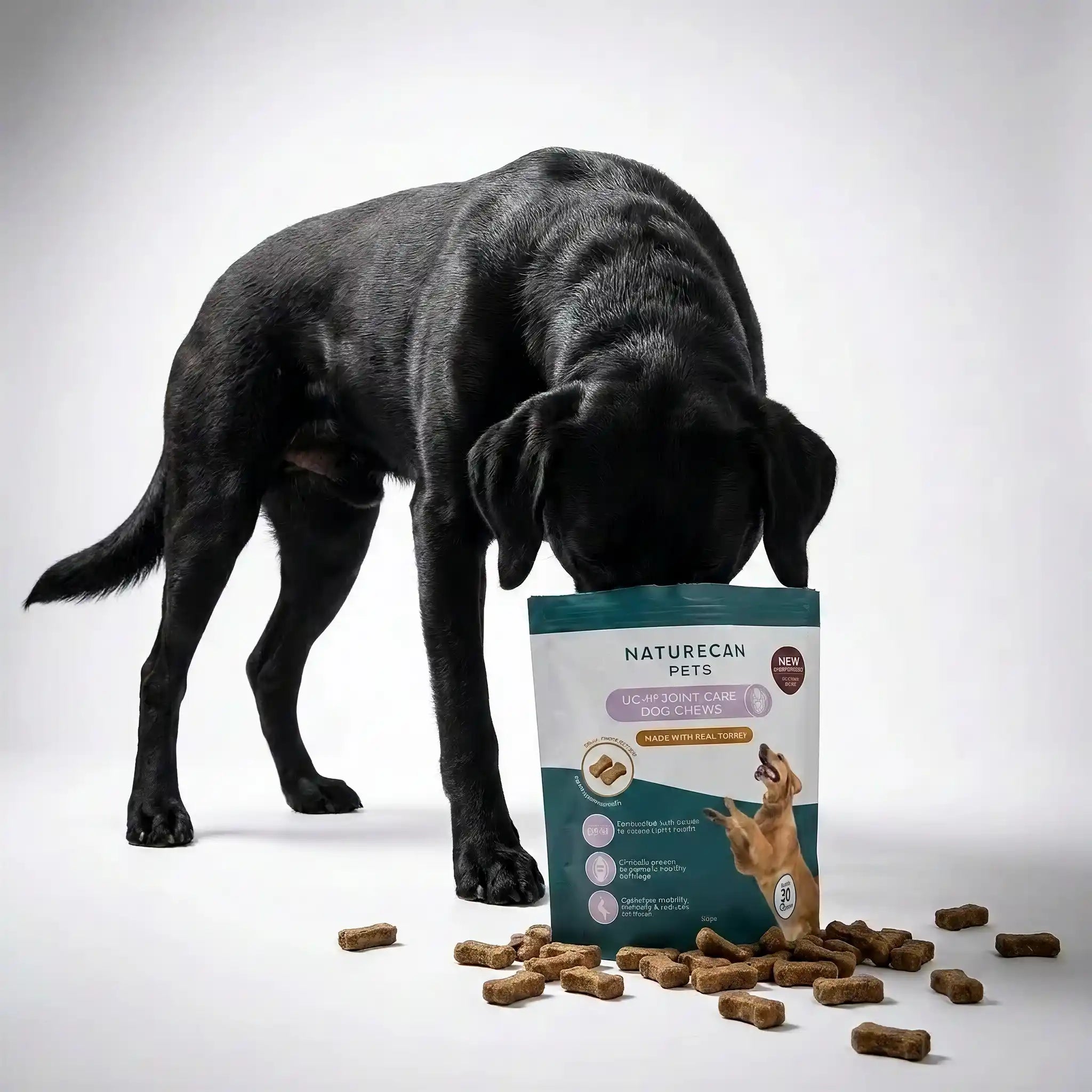 Snack per cani per la cura delle articolazioni con collagene UC-II®
